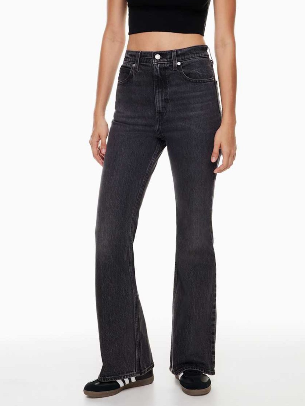 Levi’s Premium ’70s High Flare Jeans Black Wash Size 26